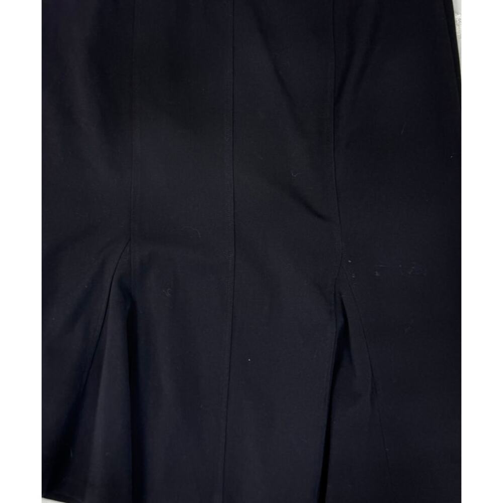 JM Collection Side Zipper 12 Polyester Rayon Spandex Knee Length Black Skirt - Picture 7 of 9